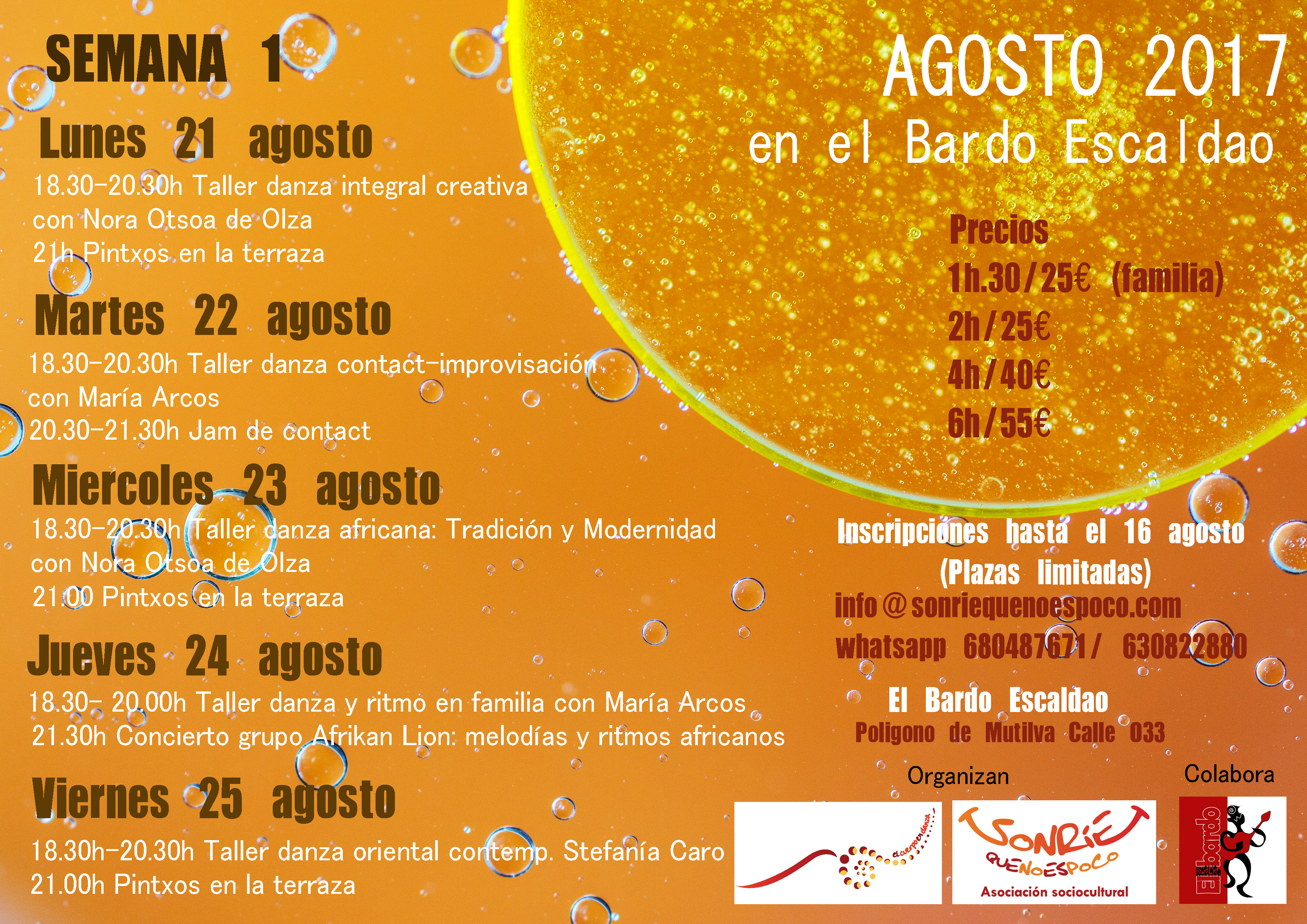 Cartel Semana1 El Bardo 2017